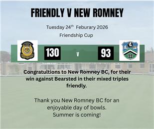 Friendly V New Romney